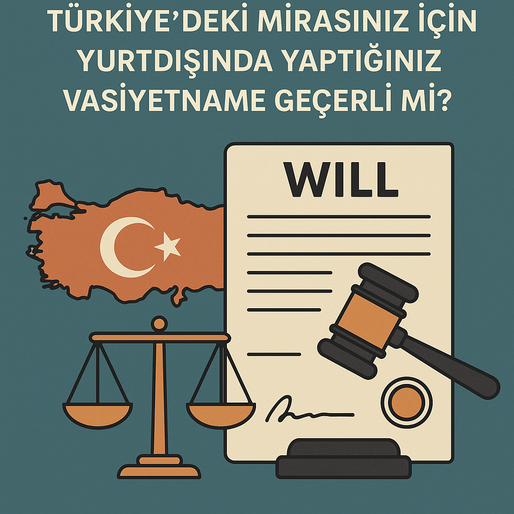 Yurtdışında yapılan vasiyetnamenin Türkiye’de geçerliliği hakkında bilgi veren bir görsel.
