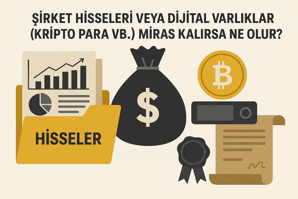 Miras kalan şirket hisseleri ve dijital cüzdan görselli blog kapağı